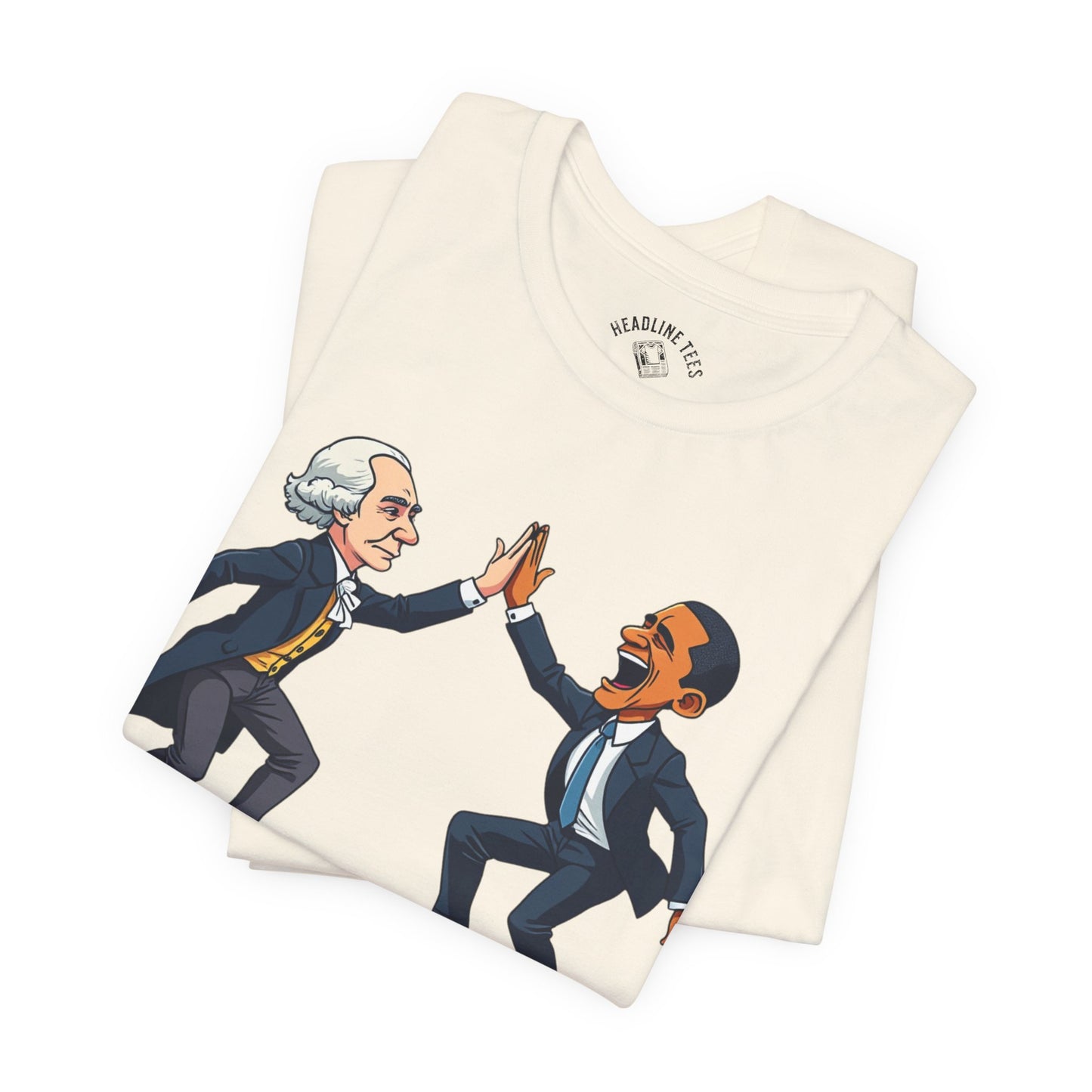 Washington & Obama High Five