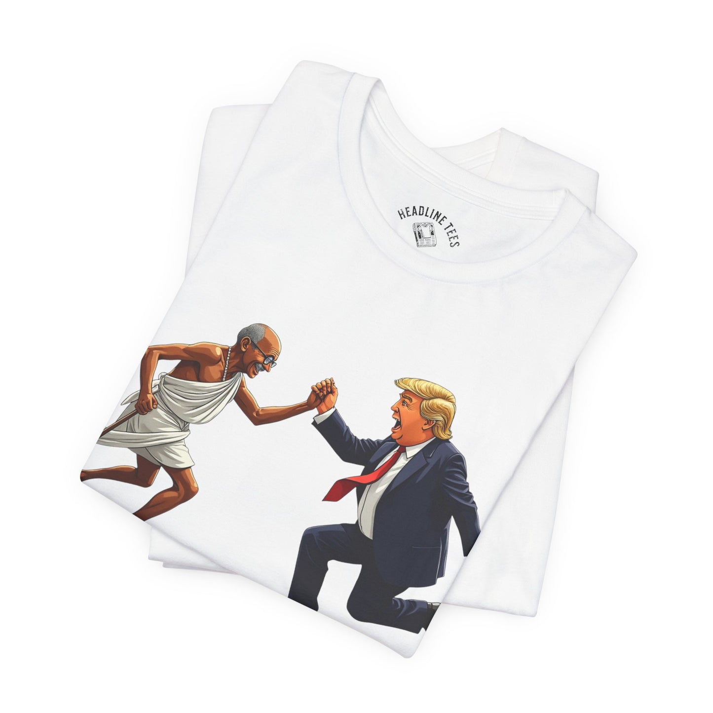 Trump & Gandhi High Five