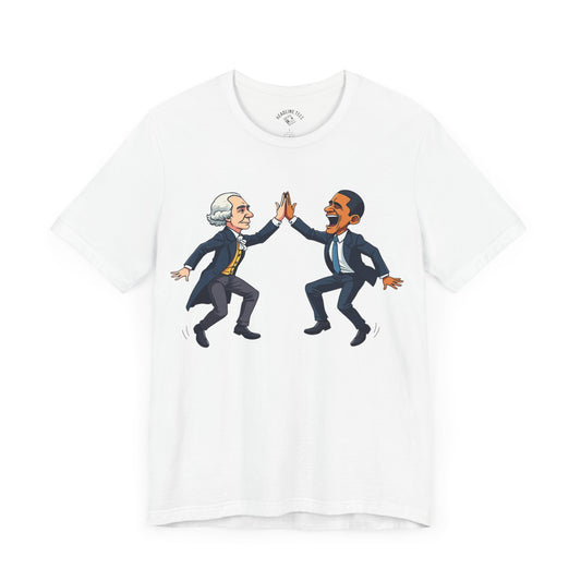 Washington & Obama High Five